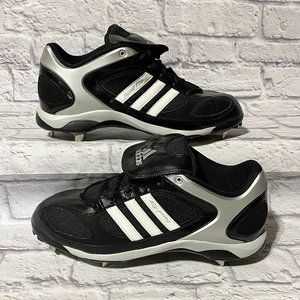 New Mens ADIDAS Diamond King C4S METAL Baseball Cleats US 12 Black White $140